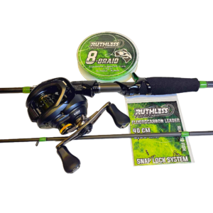 Ruthless Blackline Perch 6’10” 5–20g hyrräsetti – Shimano Curado BFS + kuitusiima